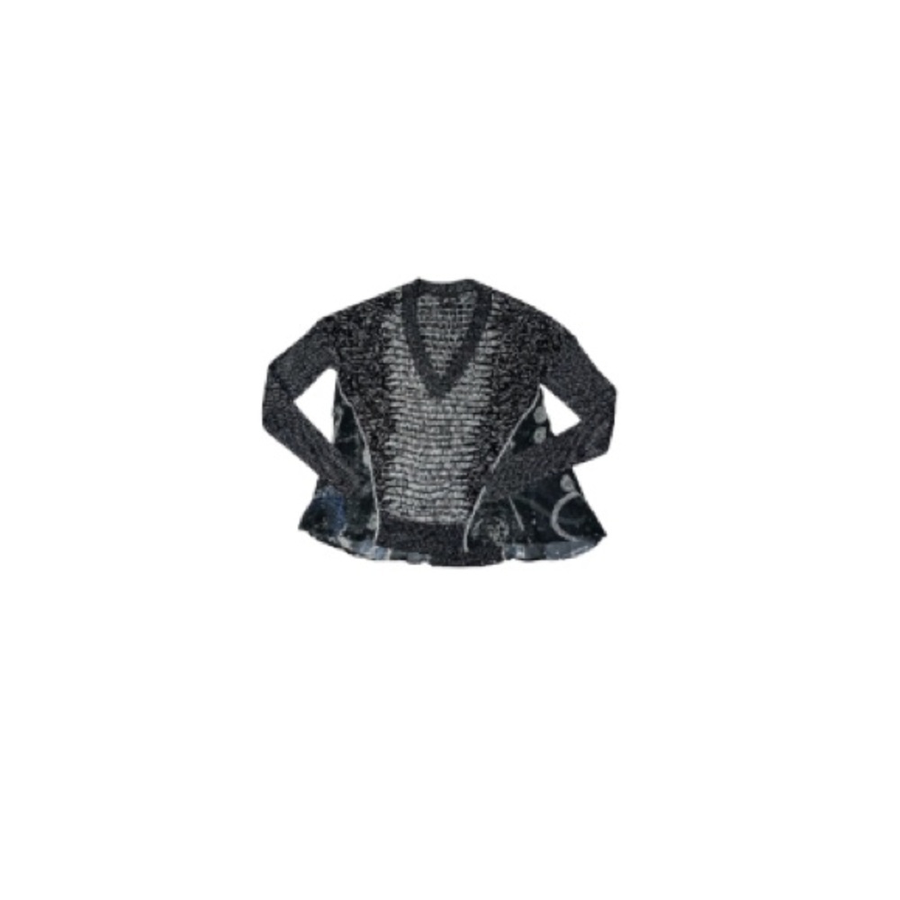 Roberto Cavalli Just Cavalli Black and Silver Sweater - Women’s Size Sma…